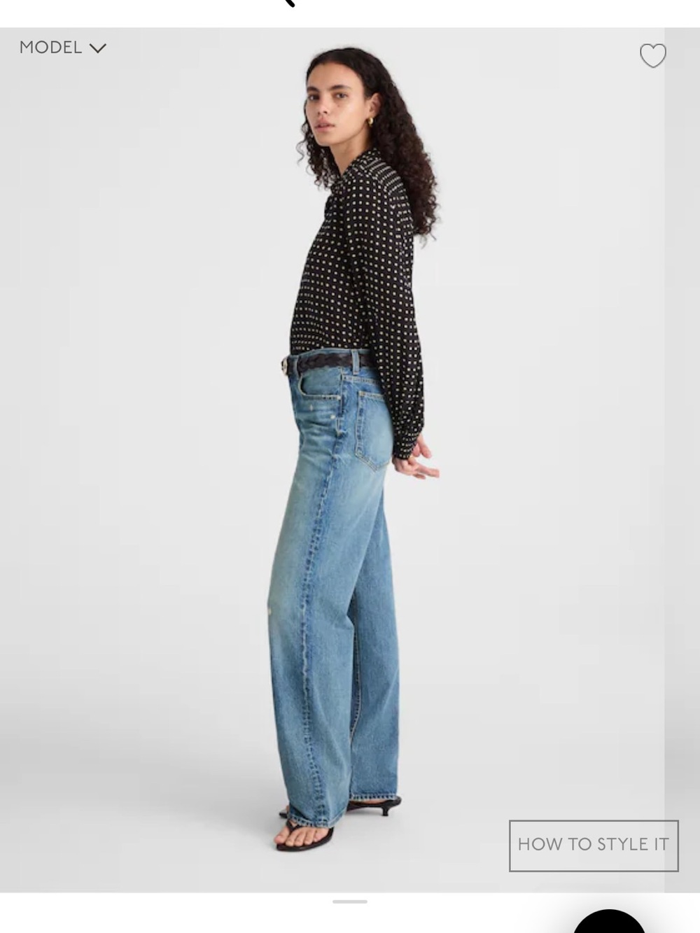 Madewell low slung baggy 28 like new - Picture 4 of 6